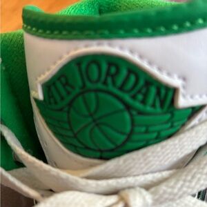 Nike Green and White Interior Sneakers